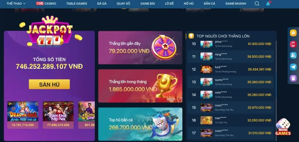 Các trò chơi đa dạng trên ứng dụng 789win khuyến mãi